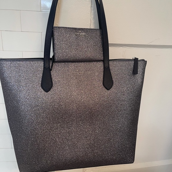 Kate spade large joeley  glitter purse and wallet - Picture 1 of 6